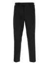 Pt Torino Cotton Trousers With Back Pockets And Belt Loops In Black