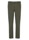Pt Torino Edge Stretch Cotton Trousers In Green