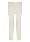 Pt Torino Beige Cotton Trousers In Grey
