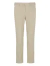 Pt Torino Rebel Stretch Cotton Twill Pants In Neutral