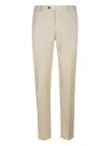 Pt Torino Cotton Trousers In Neutral