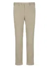 Pt Torino Cotton Trousers In Neutral