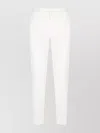 Pt Torino Cotton Trousers With Rear And Side Pockets In White