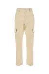 Pt Torino Cream Cotton Blend Cargo Pant