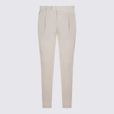 Pt Torino Cream Pants In Neutral