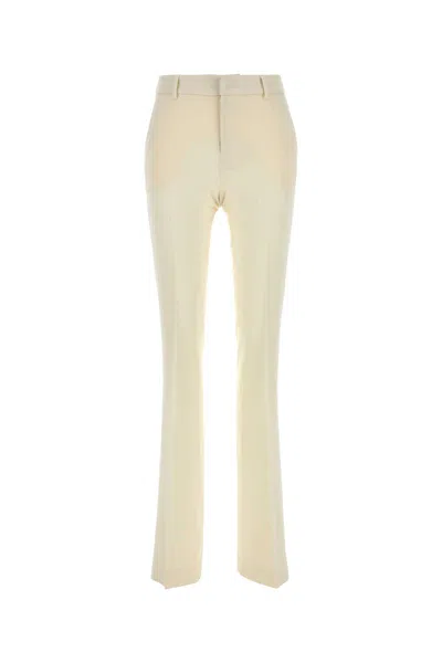 PT TORINO CREAM STRETCH WOOL PANT