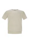 Pt Torino Crew-neck Short-sleeved Cotton Jersey In White