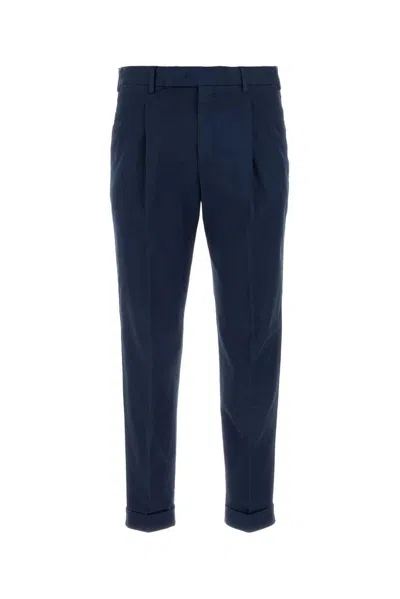 Pt Torino Cropped Tailored Trousers In Blu
