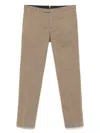 Pt Torino Mud Stretch Wool Pant In Brown