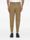 Pt Torino Cotton And Linen Trousers In Neutrals