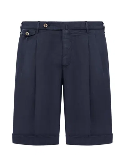Pt Torino Cuffed Shorts In Blue