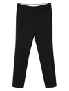 Pt Torino Tailored Dark Navy Cotton-blend Trousers In Black