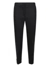 Pt Torino Cuffed Trousers In Black