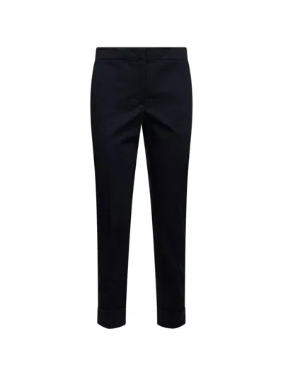 Pt Torino Cuffed Trousers In Black