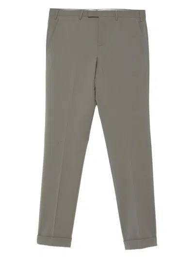 Pt Torino Cuffed Trousers In Green