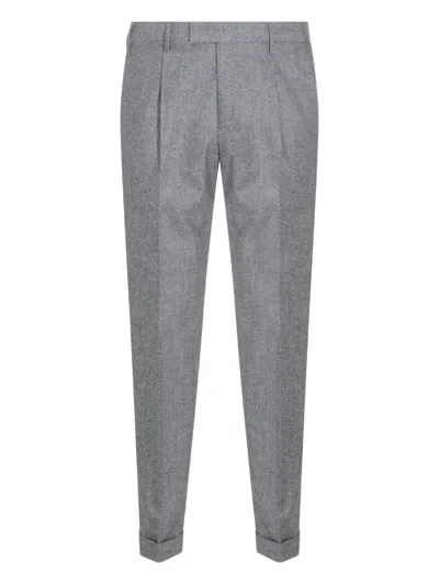 Pt Torino Cuffed Trousers In Gray