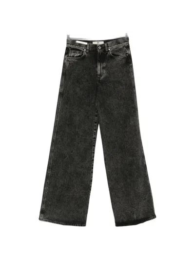 Pt Torino Cyndi Belt-loop Jeans In Black