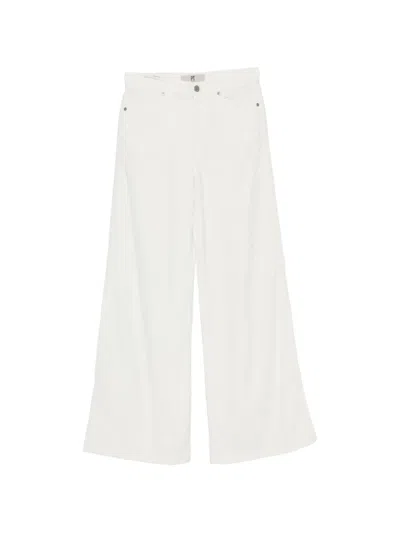 Pt Torino Cyndi Belt-loop Trousers In White