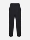 Pt Torino New York Techno Fabric Tailored Trousers In Black