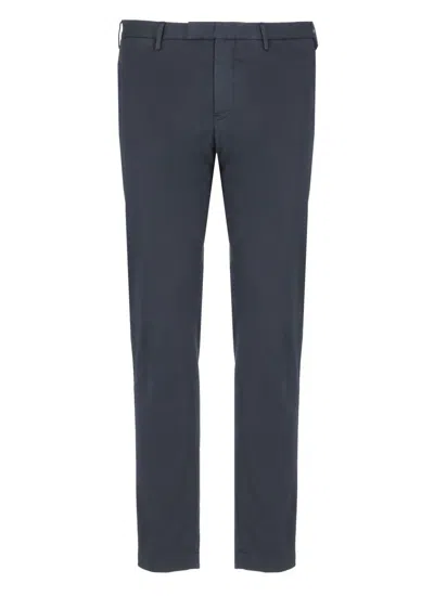 PT TORINO PT TORINO DARK BLUE COTTON TROUSERS