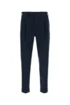 Pt Torino Blue Pants With Pences And Belt Loops In Cotton Blend Man In Blue