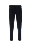 Pt Torino Stretch Viscose Blend Trousers Featuring Pockets In Blue