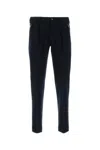 Pt Torino Stretch Viscose Blend Trousers Featuring Pockets In Black