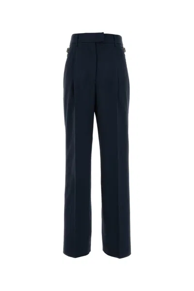 Pt Torino Dark Blue Stretch Wool Isabel Pant