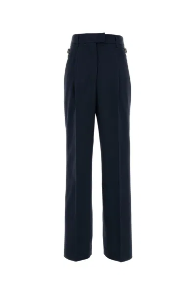 Pt Torino Dark Blue Stretch Wool Isabel Pant