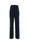 Pt Torino Dark Blue Stretch Wool Isabel Pant In Blue