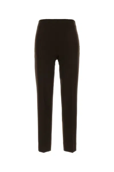 Pt Torino Gioia Stretch Polyester Pant For Women In Black