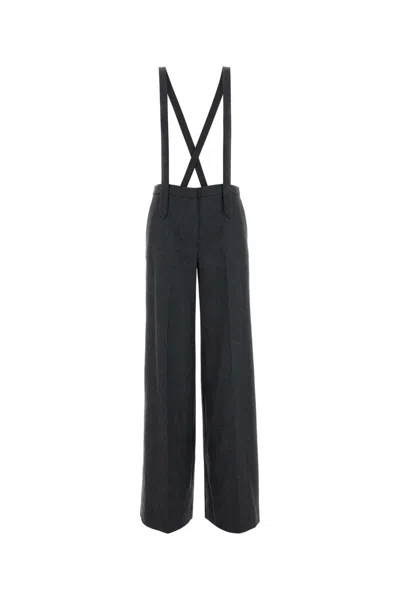 PT TORINO PT TORINO DARK GREY STRETCH CASHMERE DIANA PANT
