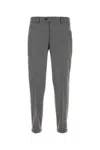 Pt Torino Dark Grey Stretch Wool Pant In Grigio
