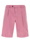Pt Torino Fuchsia Stretch Corduroy Bermuda Shorts In N892