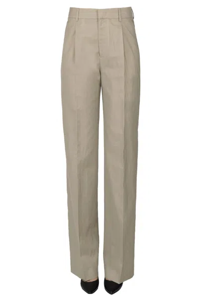Pt Torino Darts Trousers In Brown