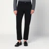 Pt Torino Denim Black Cotton Trousers In Black