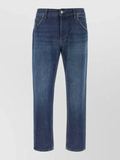 Pt Torino Denim Five Pocket Trousers Belt Loops In Blue