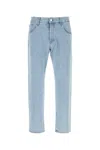 Pt Torino Straight Leg Denim Jeans Five Pocket Design In Blue