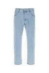 Pt Torino Straight Leg Denim Jeans Five Pocket Design In Blue