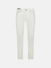 Pt Torino Denim 'swing' White Cotton Jeans