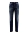 Pt Torino Denim Trousers With Belt Loops In Blue