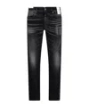 Pt Torino Denim Trousers With Belt Loops In Black