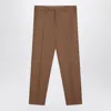 Pt Torino Desert-coloured Virgin Wool Trousers In Beige