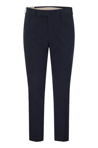 Pt Torino Edge Trousers In Blue
