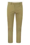 Pt Torino Khaki Stretch Cotton Blend Pant In Brown