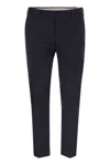 Pt Torino Blue Virgin Wool And Cashmere Trouser In Blue