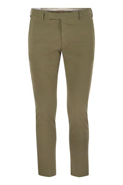 PT TORINO PT TORINO DIECI - STRETCH COTTON TROUSERS