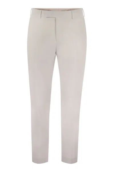 PT TORINO PT TORINO DIECI - STRETCH VIRGIN WOOL TROUSERS