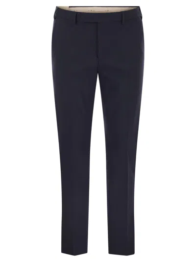 PT TORINO DIECI - STRETCH VIRGIN WOOL TROUSERS