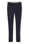 Pt Torino Virgin Wool Tailored Trousers In Blue